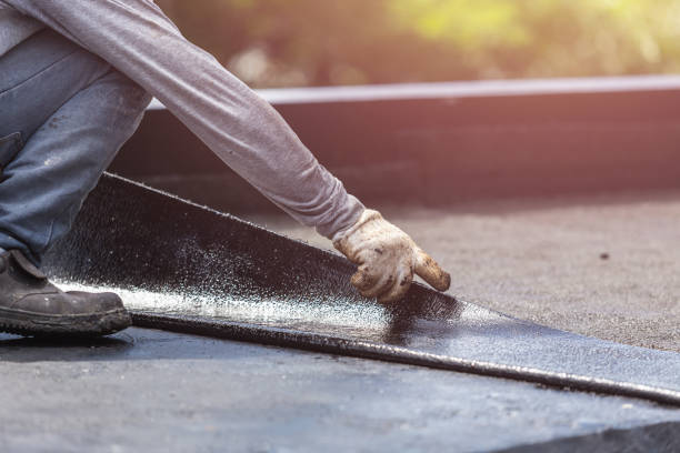 Professional Emergency Waterproofing technician working in New Bloomington, OH